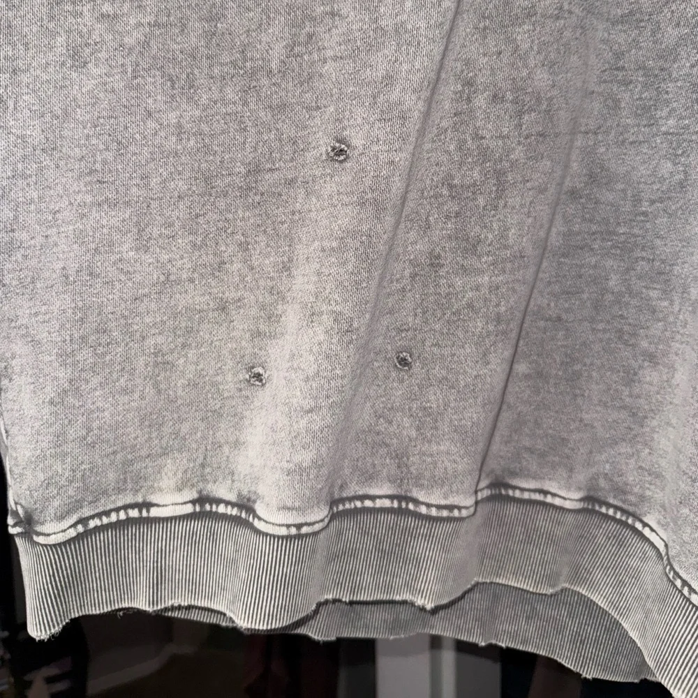Free People Falling Forward NWOT Crewneck Sweatshirt XL Gray Oversized Pullover - Picture 7 of 14